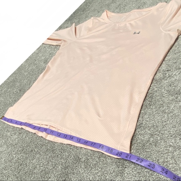 Pale Pink Under Armour LS Tee, L - Picture 5 of 10